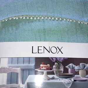 COPY - New Lenox French Perle Solid Tablecloth plus Storage Bag.     Size 60x120